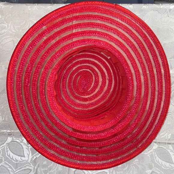 SUMMER HAT WITH MESH RIBBON & BOW - Picture 2 of 7